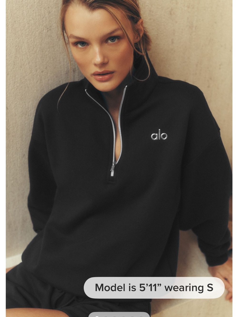 Alo Yoga Accolade 1/4 Zip Pullover S - Picture 2 of 4
